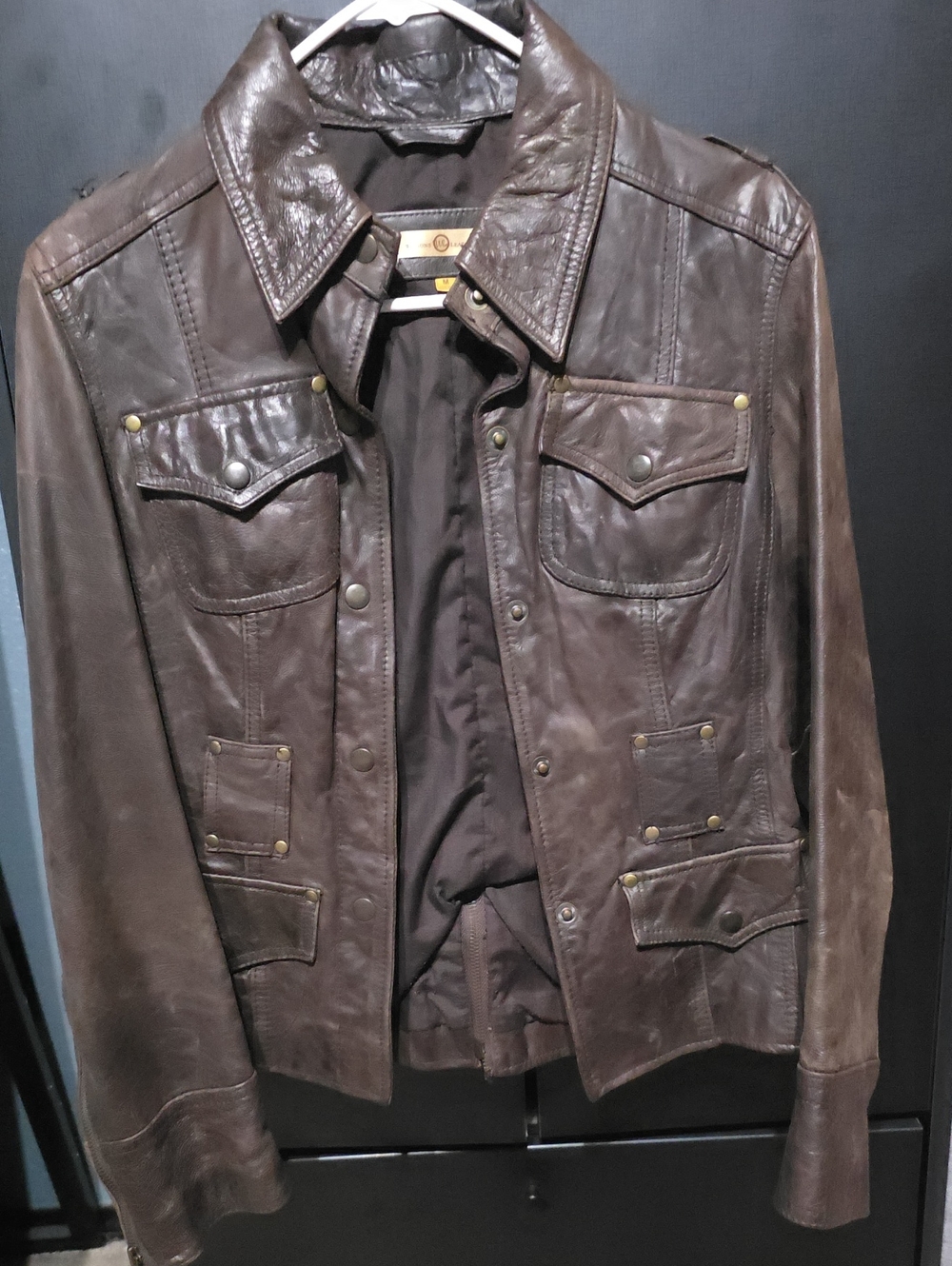 Wilsons Leather Brown Leather Bomber Jacket